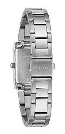 Reloj De Esfera plateada y blanca para mujer 43L203