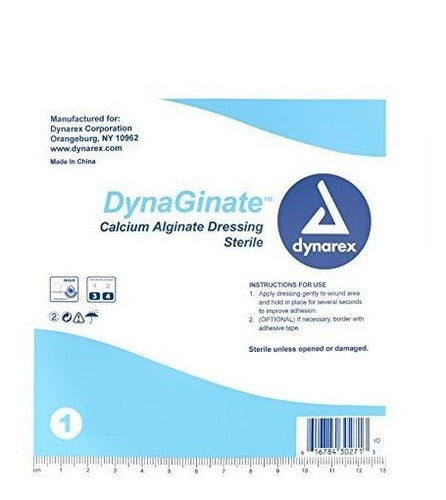 Apósito de alginato de calcio Dynarex Dynaginate, 10 unidade