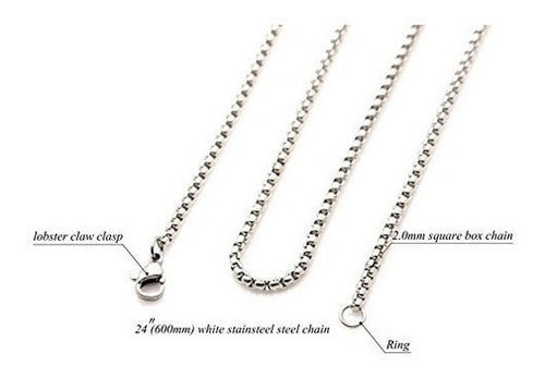 Collar Colgante Cruzado De Acero De Titanio Fusamk Fashion