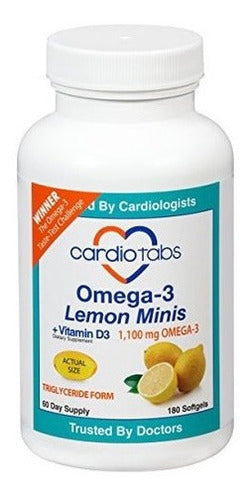 Omega-3 Lemon Minis + Vitamina D3, 1.100 mg de Omega-3