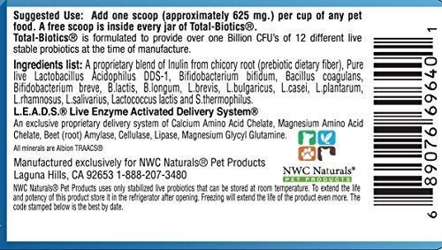 Nwc Naturals- Total-biotics - Probióticos Para Caninos