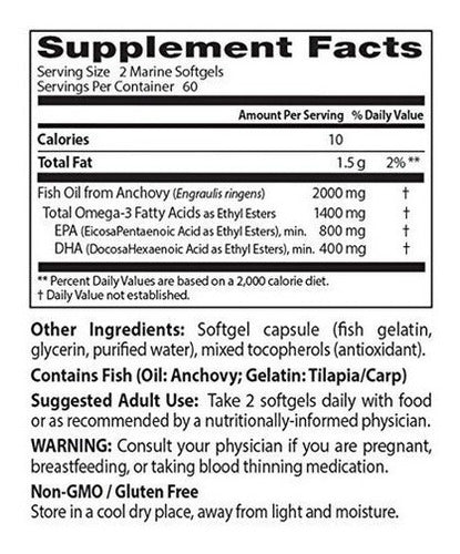 Doctor's Best - Aceite De Pescado Omega 3 Purificado