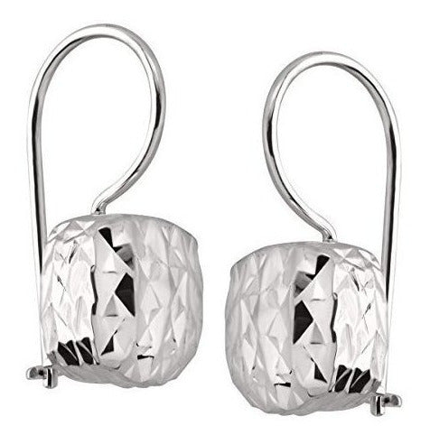 Aretes Colgantes en plata de ley texturizada