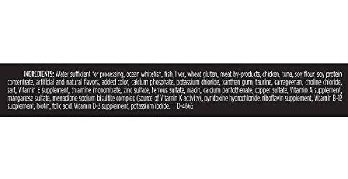 Entrante de pescado blanco y atún en copos