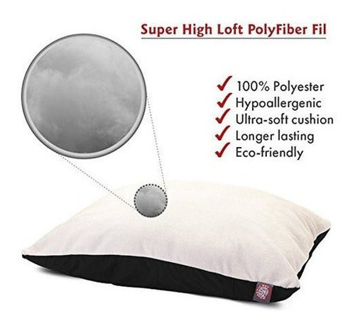 Cama De Perro De Mascota Rectangular De 30x40 Con Funda