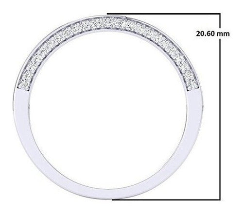 Anillo oro ronda diamantes