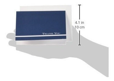 tarjetas De Agradecimiento De Color Azul