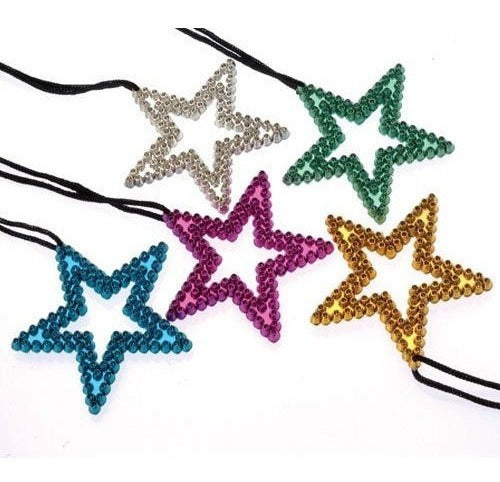 Collares de estrellas metálicas de juguete