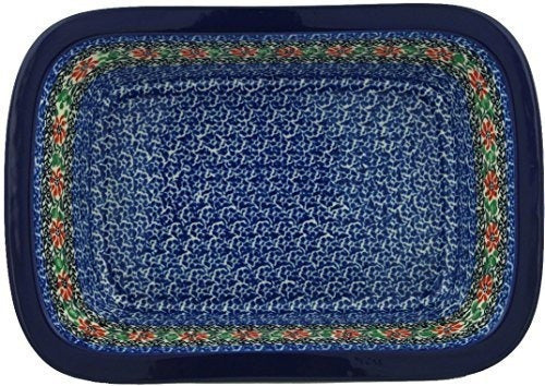Bandeja de Cerámica Polaca Rectangular De 10