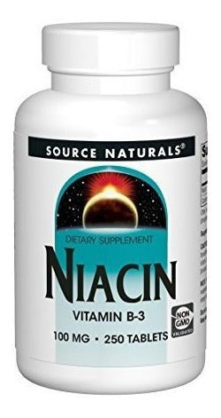 Suplemento De La Vitamina B-3 100mg De La Fuente De Niacina