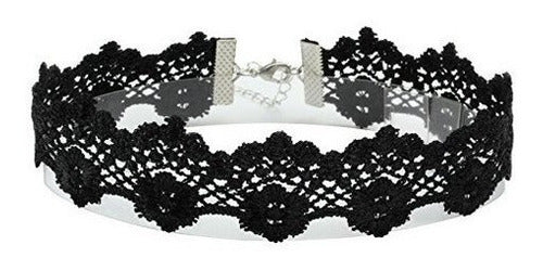 Eigso 8pcs Tatuaje gótico Encaje Gargantilla Collares Set