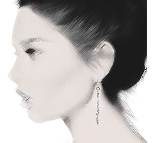 Pendientes De Flauta De Diamantes De Imitación