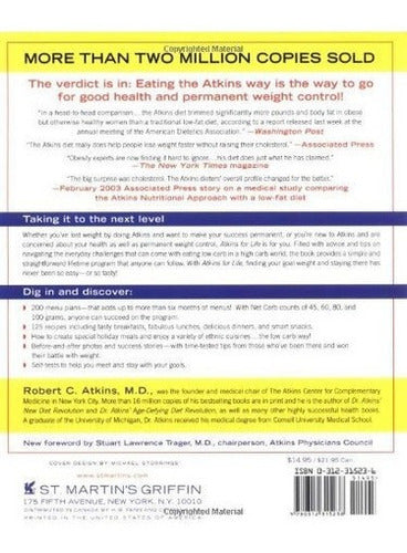 Libro Atkins For Life El Programa Completo De Carbohidratos