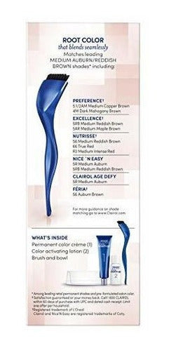 Clairol Nice N Easy Root Touch Up, Castaño Rojizo Medio