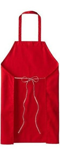 Delantal Estándar Para Babero, Rojo.