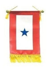 Bandera Del Servicio Militar Una Estrella Azul