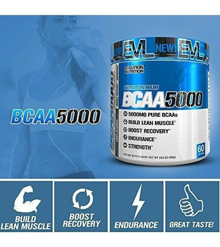 Evlution Nutrition Bcaa5000 Powder 5 Gramos De Bcaa Premium