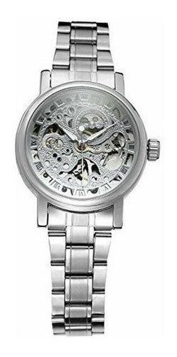 Reloj De Pulsera Para Mujer Color Plateado