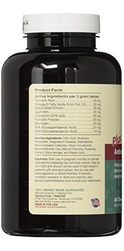 Aller 911 Skin and Coat Plus Suplemento Avanzado De Tabletas