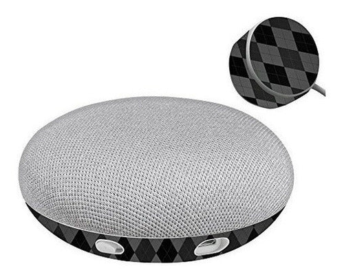 Mightyskins Skin Para Google Home Mini - Negro Argyle |