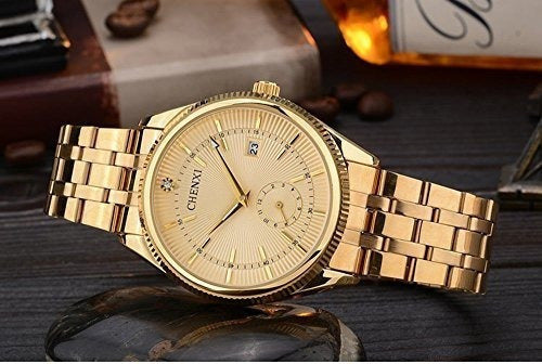Reloj de pulsera para pareja, de acero inoxidable