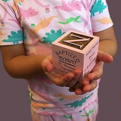 1er Regalo De Cumpleaños - Bloque Personalizado Para El Bebé