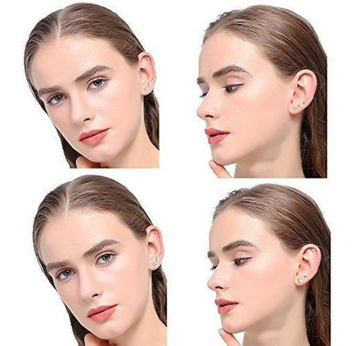 Loyallook 12 Pares De Aretes De Acero Inoxidable Stud Aretes