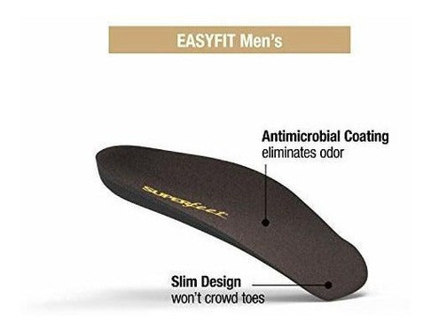 Superfeet Easyfit Hombres, Java, Mediano / d:7.5 - 9 Us Mens