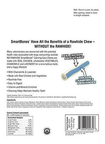 Smartbones Calming Care Sticks Para Perros, Sin Cuero