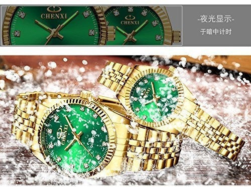 Relojes de la marca suiza de oro de acero inoxidable