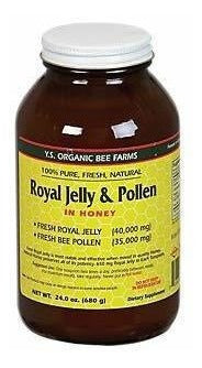 Jalea Real Fresca + Polen De Abeja, Mezcla De Miel