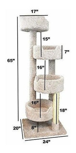 Nuevos Cat Condos 190209 Torre Para Gatos Grande Con 4