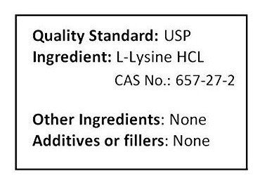 Lisina en polvo puro