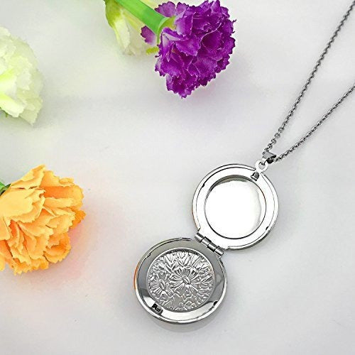 Collar De Medallón De Círculo Pulido