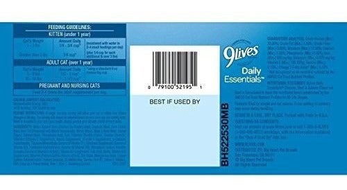 9lives 20 Lb Daily Essentials Comida Para Gatos Seca, Grande