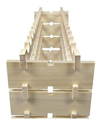 Estante De Vino De Madera Maciza
