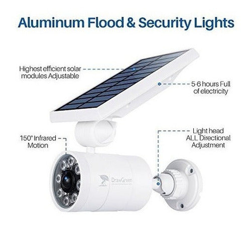 Luces Solares Sensor De Movimiento Exterior Aluminio,