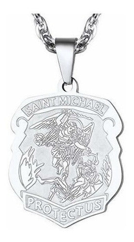 Collar con colgante y cadena de San Miguel Arcángel