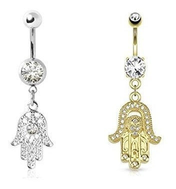 Set De Pendientes Pierce Me Hamsa Model