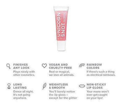 Brillo de labios con brillo holográfico