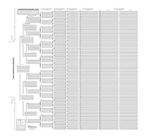 Formularios de genealogía en blanco