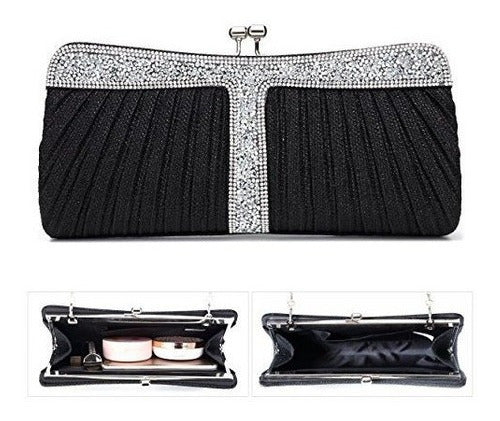 Yojoy Ladies Sparkling Rhinestone Wedding Evening Party