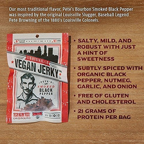 Louisville Vegan Jerky - Pimienta Negra Ahumada