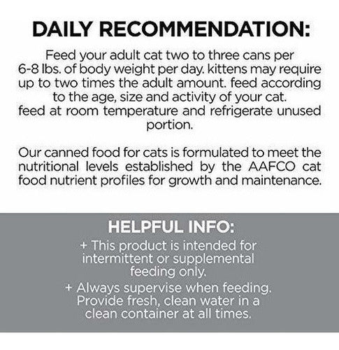 Alimento húmedo para gatos, sin granos, Variedad de sabores