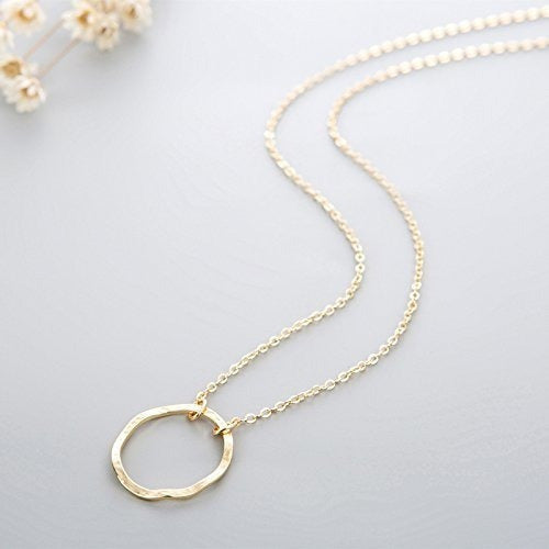 Collar 14k Gold Fill Dainty Round
