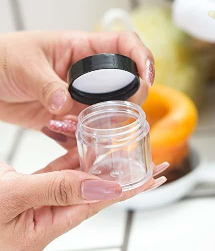 Tarro de envase de bote recargable de viaje de acrílico de p