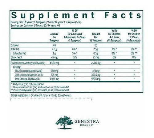 Genestra Brands - Líquido Super Efa - Admite Cardiovascular
