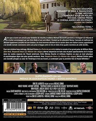 blu ray de Horas Desesperadas