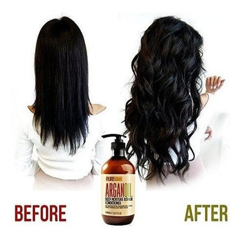 Acondicionador De Aceite De Argán Marroquí Sin Sulfato