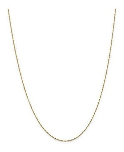 Collar Enlace Singapur Carats De Hielo 14k Oro Amarillo 1mm